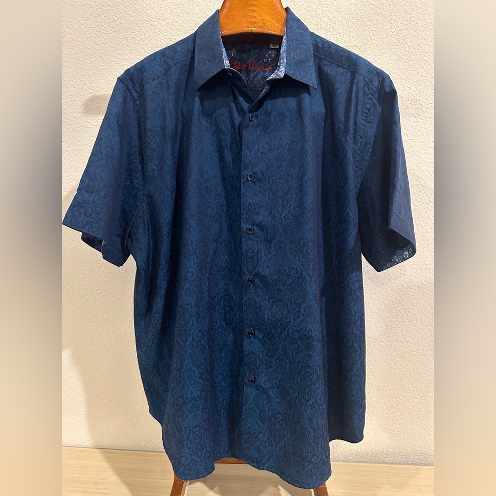 Robert Graham‎ Button Up Shirt Classic Fit Short Sleeve Men’s Size 3XL